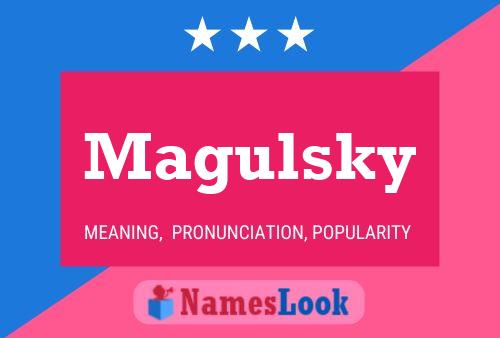 ملصق اسم Magulsky