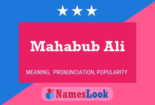 ملصق اسم Mahabub Ali