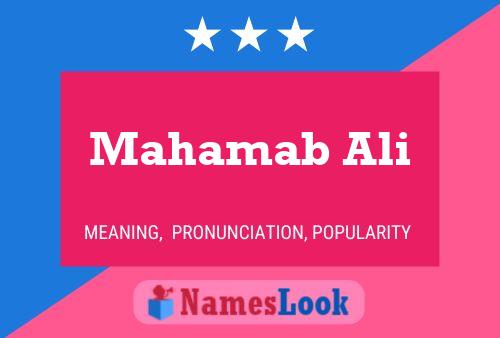 ملصق اسم Mahamab Ali