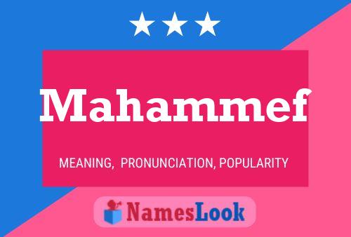 ملصق اسم Mahammef