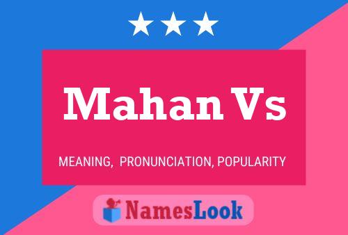 ملصق اسم Mahan Vs