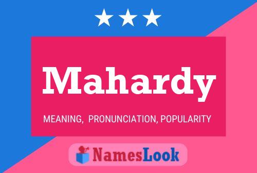 ملصق اسم Mahardy