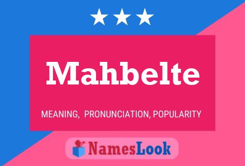 ملصق اسم Mahbelte