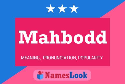 ملصق اسم Mahbodd