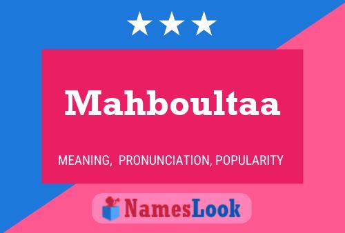 ملصق اسم Mahboultaa