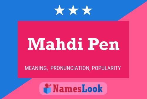 ملصق اسم Mahdi Pen