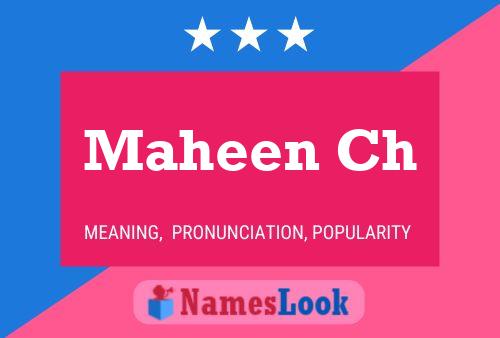 ملصق اسم Maheen Ch