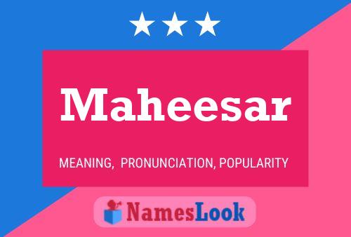 ملصق اسم Maheesar