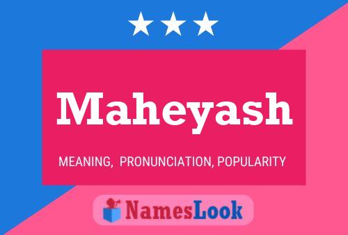 ملصق اسم Maheyash