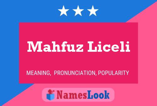 ملصق اسم Mahfuz Liceli