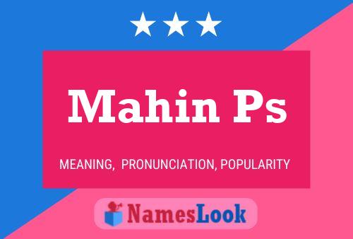 ملصق اسم Mahin Ps