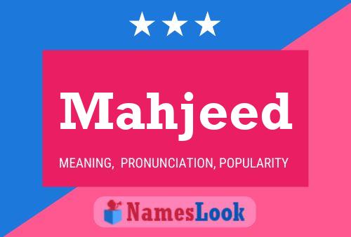 ملصق اسم Mahjeed