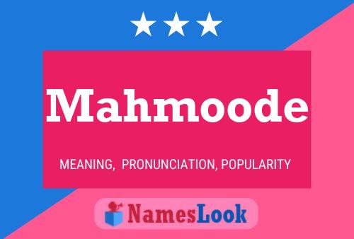 ملصق اسم Mahmoode