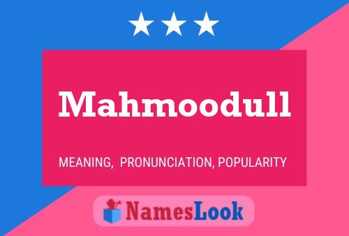 ملصق اسم Mahmoodull