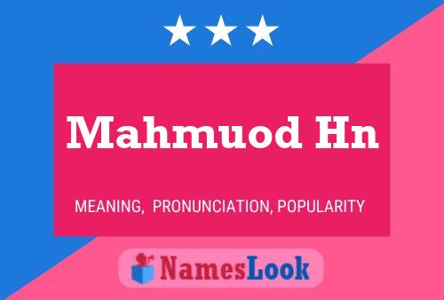 ملصق اسم Mahmuod Hn