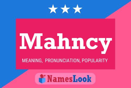 ملصق اسم Mahncy