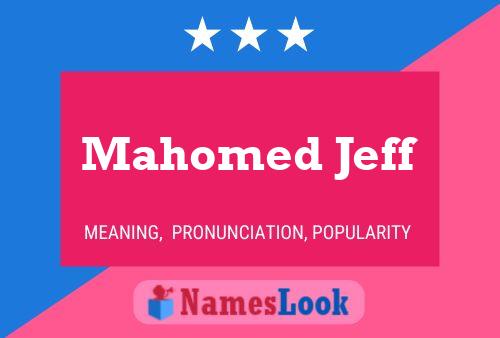 ملصق اسم Mahomed Jeff