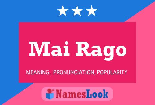 ملصق اسم Mai Rago