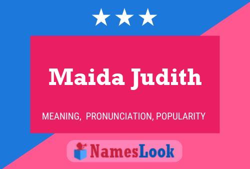 ملصق اسم Maida Judith