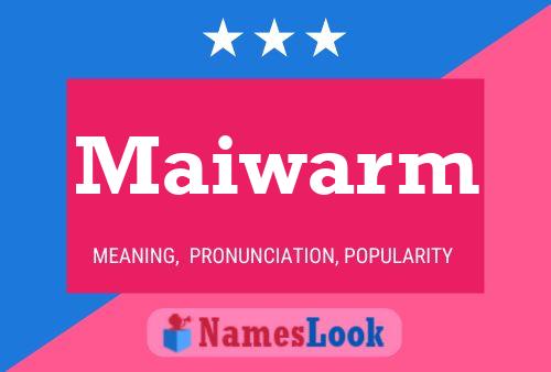 ملصق اسم Maiwarm