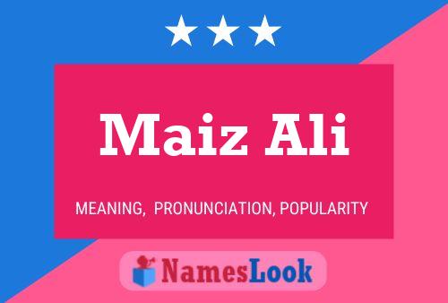 ملصق اسم Maiz Ali