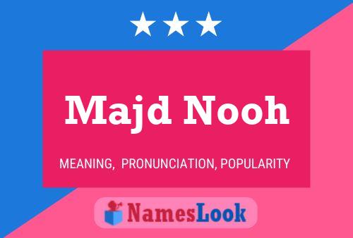 ملصق اسم Majd Nooh