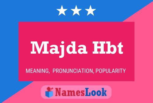 ملصق اسم Majda Hbt