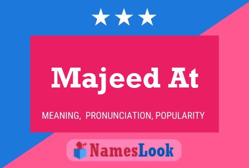 ملصق اسم Majeed At