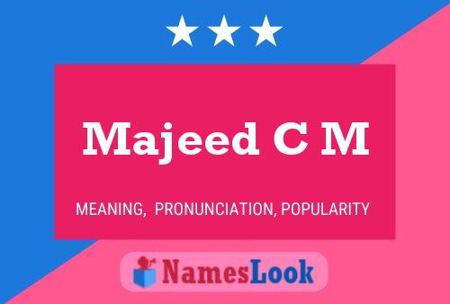 ملصق اسم Majeed C M