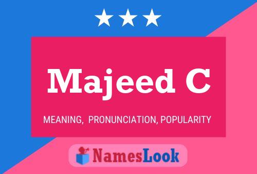 ملصق اسم Majeed C