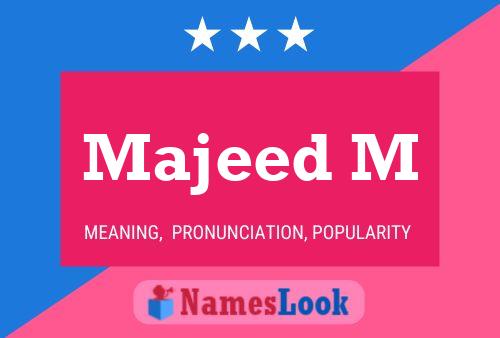 ملصق اسم Majeed M