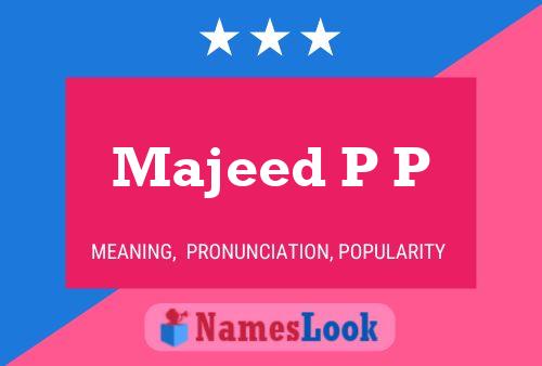 ملصق اسم Majeed P P