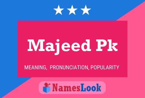 ملصق اسم Majeed Pk