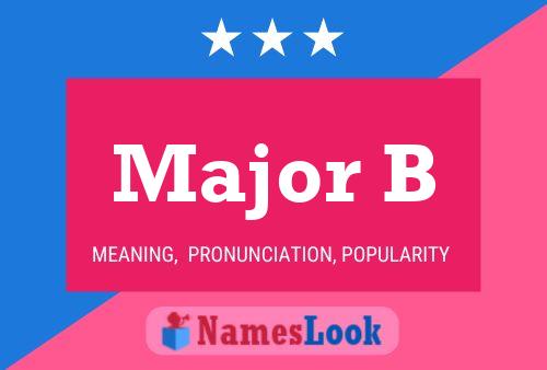 ملصق اسم Major B