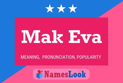 ملصق اسم Mak Eva