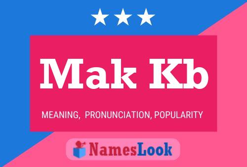 ملصق اسم Mak Kb