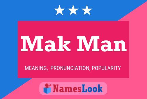 ملصق اسم Mak Man