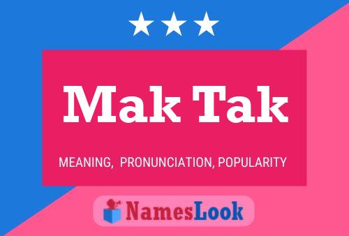 ملصق اسم Mak Tak