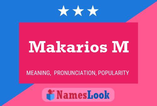 ملصق اسم Makarios M