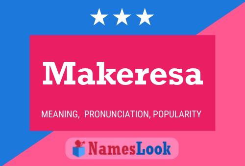 ملصق اسم Makeresa