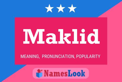 ملصق اسم Maklid