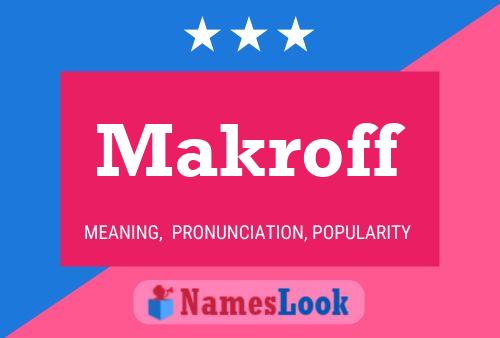 ملصق اسم Makroff