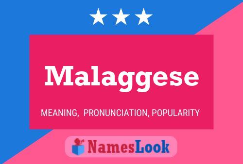 ملصق اسم Malaggese