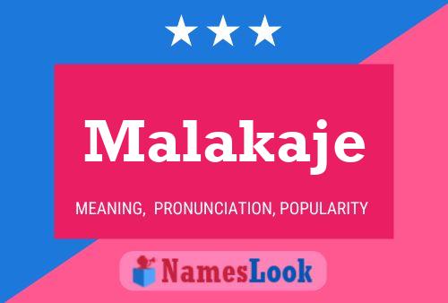 ملصق اسم Malakaje