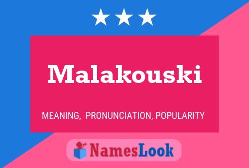 ملصق اسم Malakouski