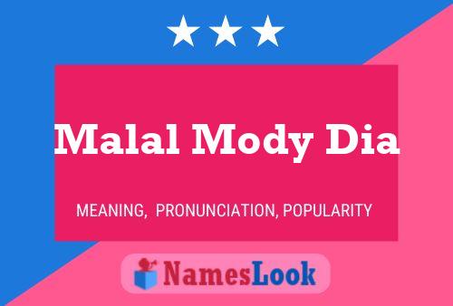 ملصق اسم Malal Mody Dia