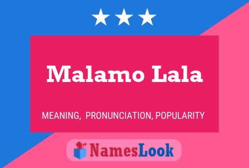 ملصق اسم Malamo Lala