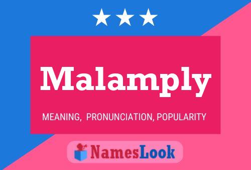 ملصق اسم Malamply