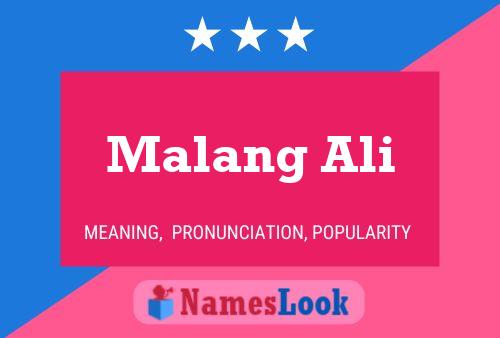 ملصق اسم Malang Ali