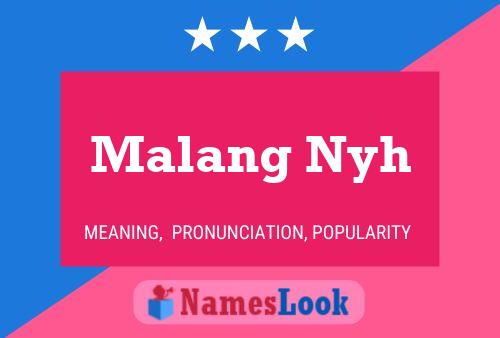 ملصق اسم Malang Nyh